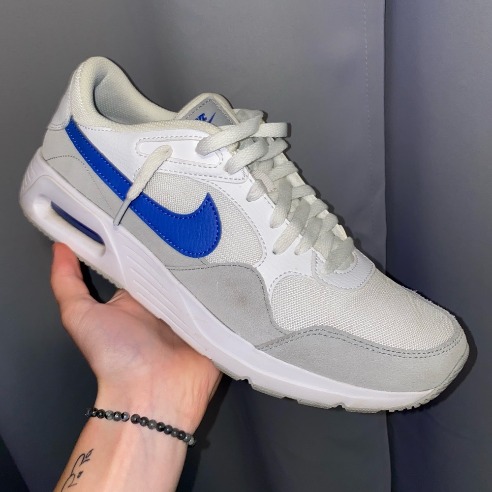 Nike White and Blue Athletic Shoes